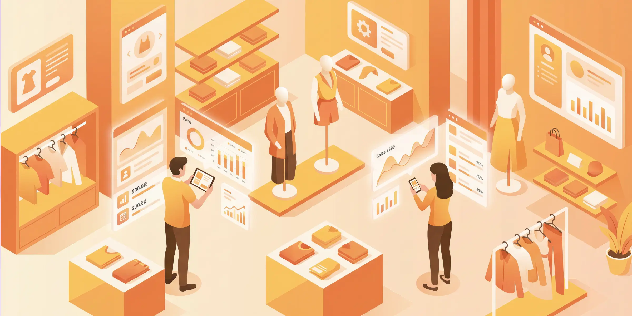 Retail Staff Using Tablet